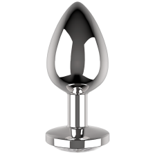 COQUETTE CHIC DESIRE - ANAL PLUG METAL WHITE COLOR SIZE L 4 X 9 CM