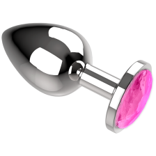 COQUETTE CHIC DESIRE - ANAL PLUG METAL PINK COLOR SIZE L 4 X 9 CM