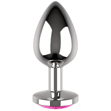 COQUETTE CHIC DESIRE - ANAL PLUG METAL PINK COLOR SIZE L 4 X 9 CM