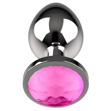 COQUETTE CHIC DESIRE - ANAL PLUG METAL PINK COLOR SIZE L 4 X 9 CM