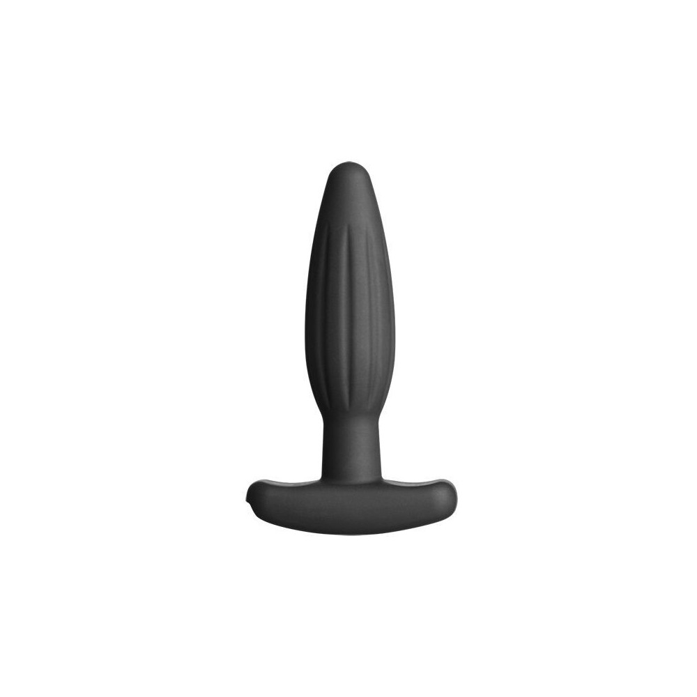 ELECTRASTIM - PLUG ANAL DE SILICONE PRETO ROCKER PEQUENO