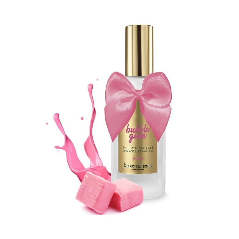 BIJOUX INDISCRETS - GEL DE MASSAGEM E ÃNTIMO 2 EM 1 COM PERFUME DE CHICLETE 100 ML