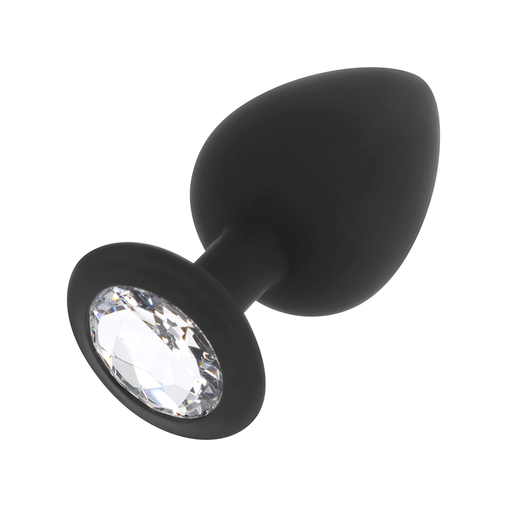 OHMAMA - PLUG ANAL EN SILICONE DIAMANT TAILLE L 9 CM