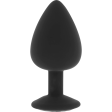 OHMAMA - SILICONE BUTT PLUG DIAMOND SIZE L 9 CM