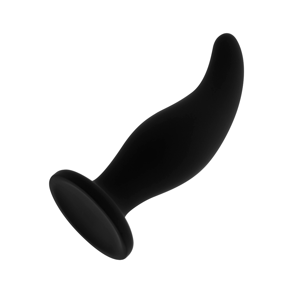 OHMAMA - PLUG ANAL COURBÉ EN SILICONE P-SPOT 12 CM