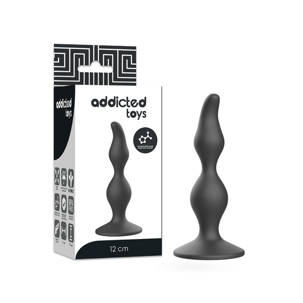 ADDICTED TOYS - ANAL SEXUAL PLUG 12 CM BLACK