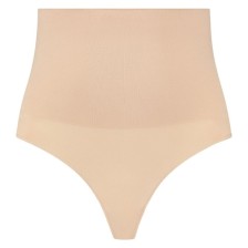 BYE-BRA - FAJA SIN COSTURAS ESTILO TANGA BEIGE TALLA L