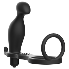 ADDICTED TOYS - PLUG ANAL - COM ANEL DE SILICONE PRETO 12 CM