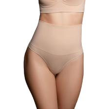 BYE-BRA - CINTO SEM EMENDA ESTILO TANGA BEIGE TAMANHO S