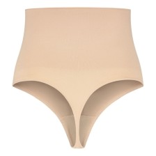 BYE-BRA - FAJA SENZA CUCITURE STILE PERIZOMA BEIGE MISURARE S