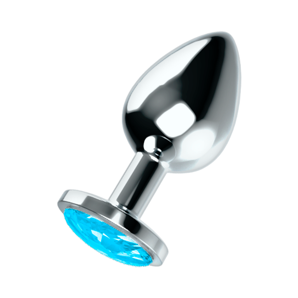 OHMAMA - ANAL PLUG METAL - BLUE M