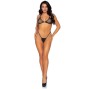 LEG AVENUE - FISHNET BIKINI TOP AND G-STRING ONE SIZE