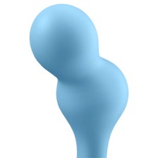 SATISFYER - DEEP DIVER VIBRATING PLUG APP BLAU