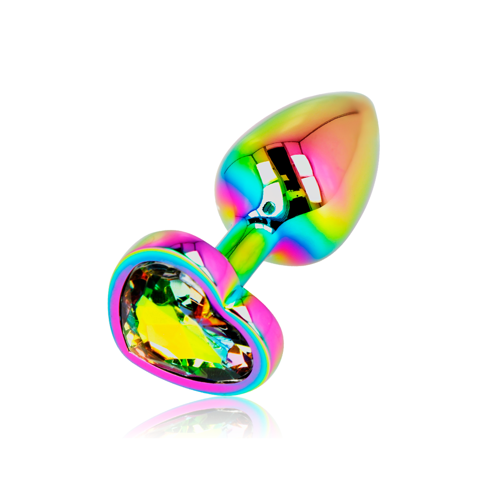 OHMAMA - ANAL PLUG IRIDESCENT HEART SMALL