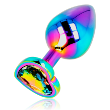 OHMAMA- ANAL PLUG IRIDESCENT HEART MEDIUM