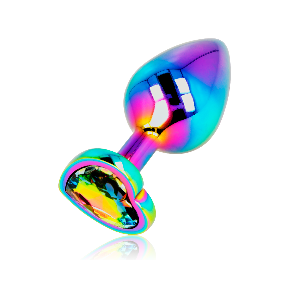 OHMAMA- ANAL PLUG IRIDESCENT HEART MEDIUM