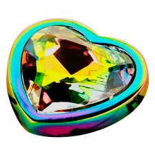 OHMAMA- ANAL PLUG IRIDESCENT HEART MEDIUM