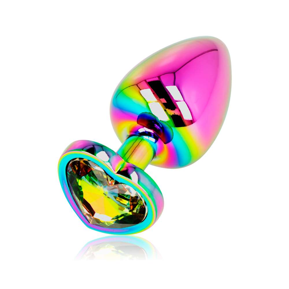 OHMAMA - ANAL PLUG IRIDESCENT HEART LARGE