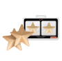 COQUETTE CHIC DESIRE - NIPPLE COVERS GOLDEN STARS