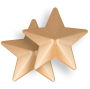 COQUETTE CHIC DESIRE - METAL NIPPLE COVERS GOLDEN STARS