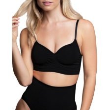 BYE-BRA - MEDIUM CONTROL SUTI SEM PONTOS PRETO TAMANHO XXL