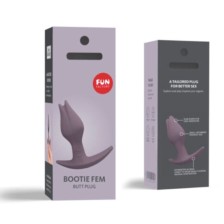 FUN FACTORY - BOOTIE FEM FEMININO BUTT ANAL PLUG DARK TAUP