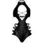 LEG AVENUE - BODY CON SPALLINE CUT-OUT TAGLIA UNICA - NERO
