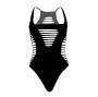 LEG AVENUE - BODY THONG RACERBACK PRETO