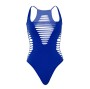 LEG AVENUE - BODY THONG RACERBACK BLUE
