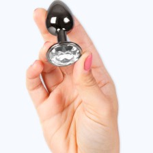 SECRETPLAY - GUNMETAL BUTT PLUG SMALL SIZE 7 CM