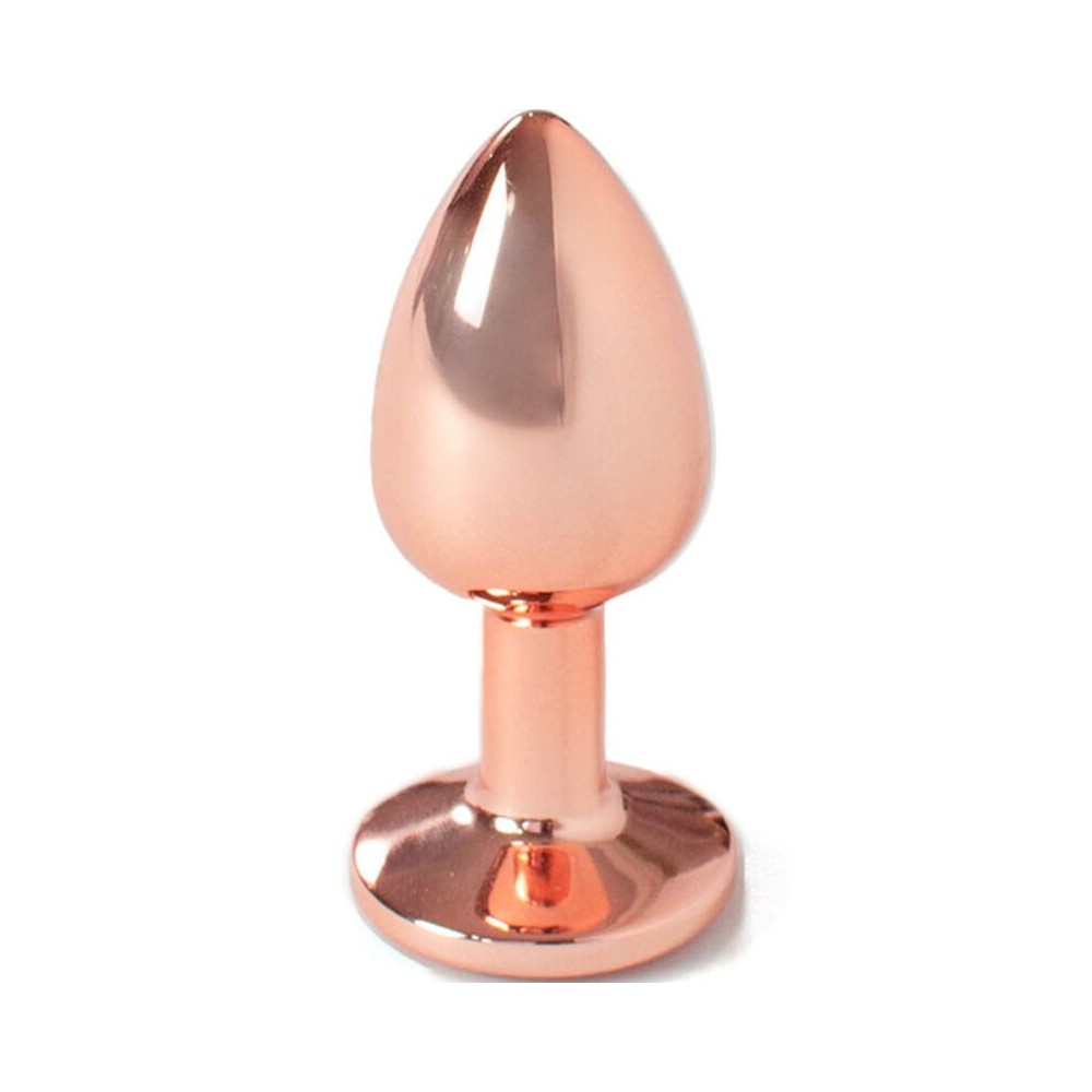 SECRETPLAY - METAL BUTT PLUG ROSE GOLD SMALL SIZE 7 CM