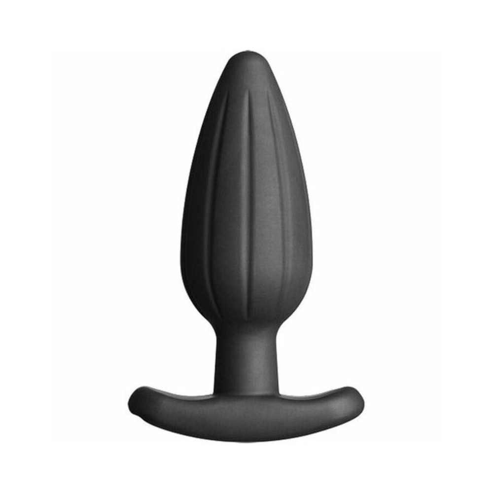 ELECTRASTIM - PLUG ANAL DE SILICONE PRETO ROCKER GRANDE