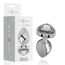 INTENSE - WHITE HEART ALUMINIUM METALL ANAL PLUG GRÖSSE S