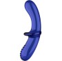SATISFYER - DILDO DE CRISTAL DUPLO AZUL
