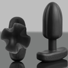 ELECTRASTIM - TARTARUS PLUG ANALE QUADRIPOLARE IN SILICONE NERO