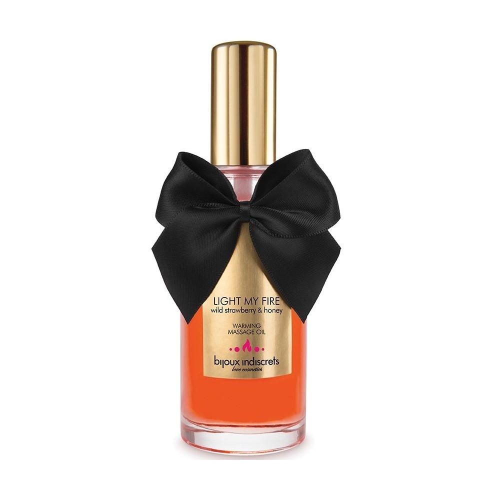 BIJOUX INDISCRETS - OLIO DA MASSAGGIO EFFETTO CALDO AROMA FRAGOLA