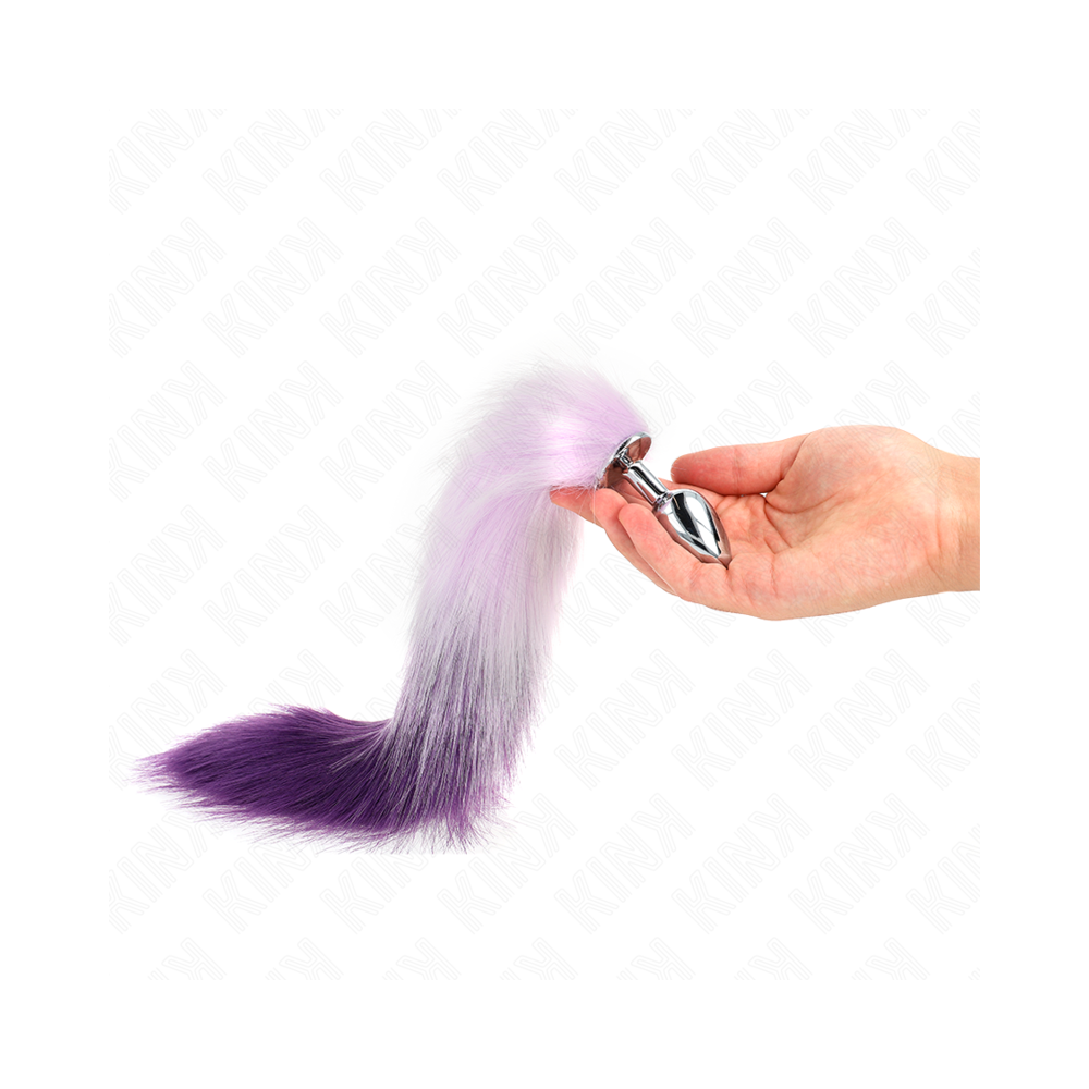 KINK - ANAL PLUG SIZE S 7 X 3 CM WITH SYNTHETIC TAIL 40 CM PURPLE