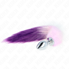 KINK - ANAL PLUG SIZE L 10 X 4 CM WITH SYNTHETIC TAIL 40 CM PURPLE