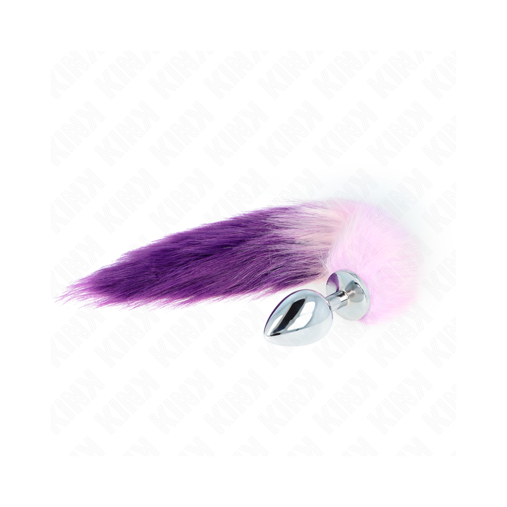 KINK - ANAL PLUG SIZE L 10 X 4 CM WITH SYNTHETIC TAIL 40 CM PURPLE