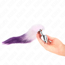 KINK - ANAL PLUG SIZE L 10 X 4 CM WITH SYNTHETIC TAIL 40 CM PURPLE