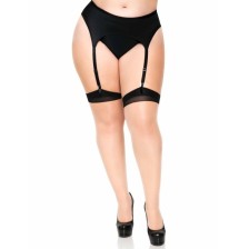 LEG AVENUE - PLUS LYCRA SHEER 2 TONS CUISSES HAUTES AVEC COUTURE ARRIÈRE ET TALON CUBAIN