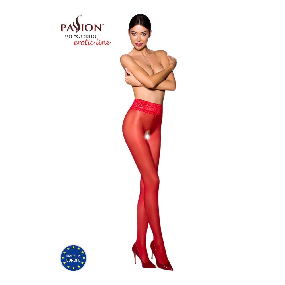 PASSION - TIOPEN 008 COLLANT ROSSO 3/4 30 DEN