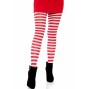 LEG AVENUE - WHITE/RED STRIPED TIGHTS