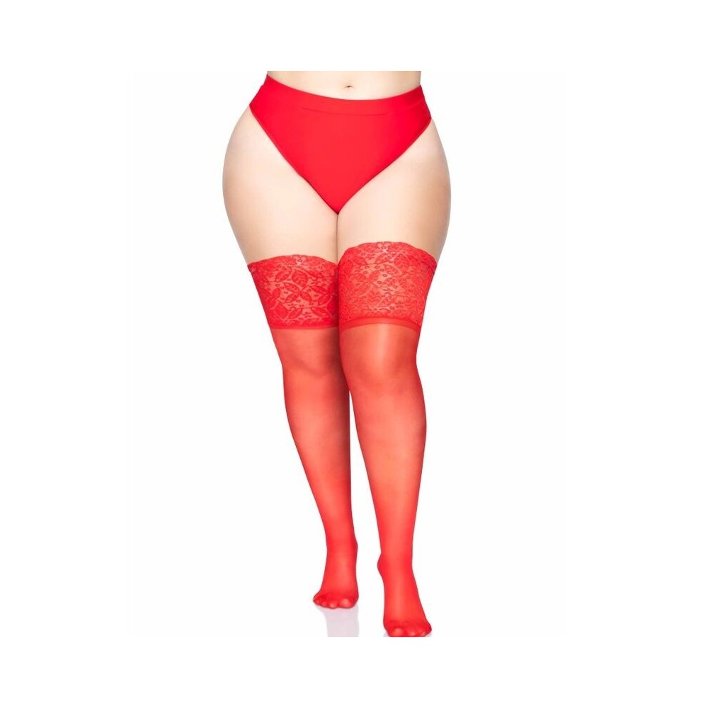 LEG AVENUE - STAY UPS SHEER CUISSE HAUT GRANDE TAILLE