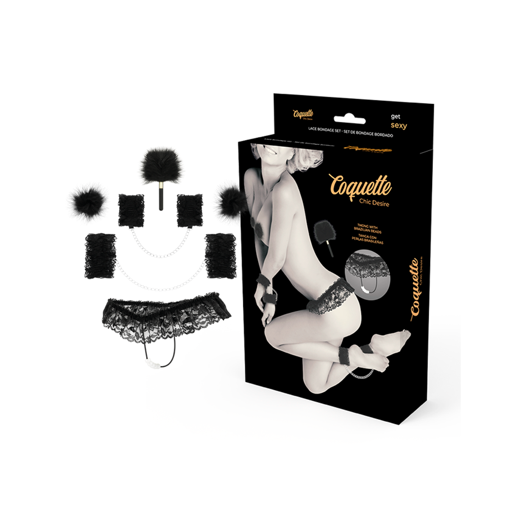 COQUETTE CHIC DESIRE - ACCESSOIRES DENTELLE BONDAGE SET DELUXE