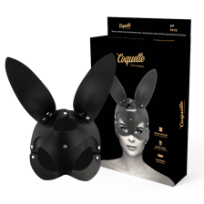 COQUETTE CHIC DESIRE - MASQUE EN CUIR VEGAN AVEC OREILLES DE LAPIN