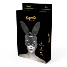 COQUETTE CHIC DESIRE - MASQUE EN CUIR VEGAN AVEC OREILLES DE LAPIN