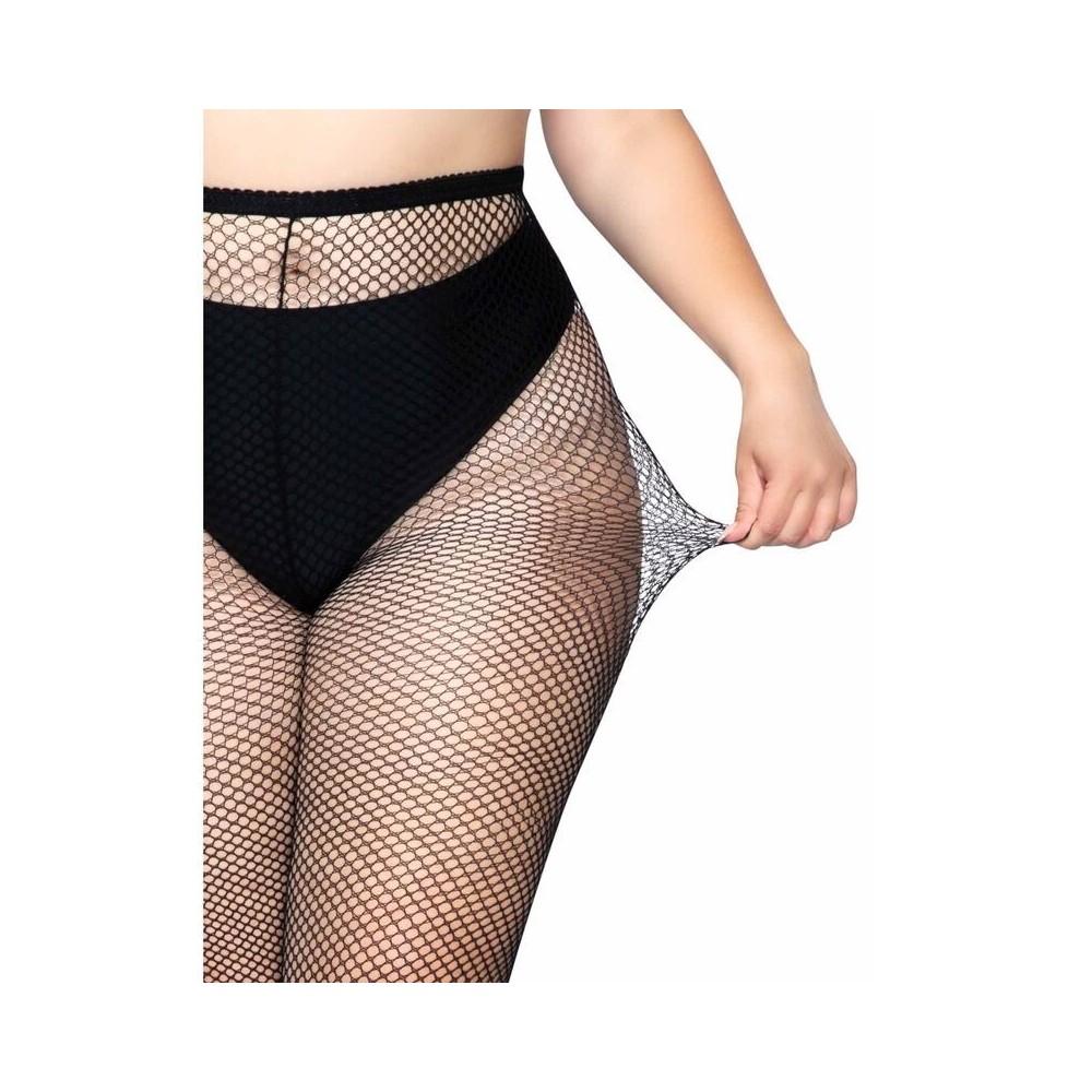 LEG AVENUE - FISHNET PANTYHOSE PLUS SIZE