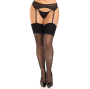 LEG AVENUE - BAS SPANDEX AVEC DIAMANTS NOIR