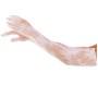LEG AVENUE - GUANTI FLOREALI ROSSI BIANCHI